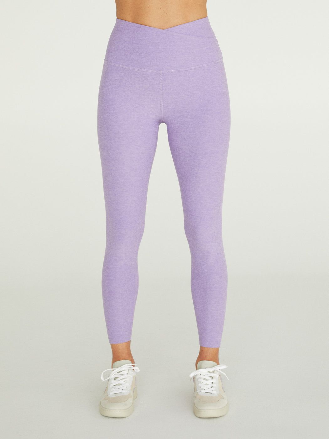 Spacedye At Your Leisure High Waisted Midi Legging - Crisp Lavender Heather sold by Carbon38 product image thumbnail 3