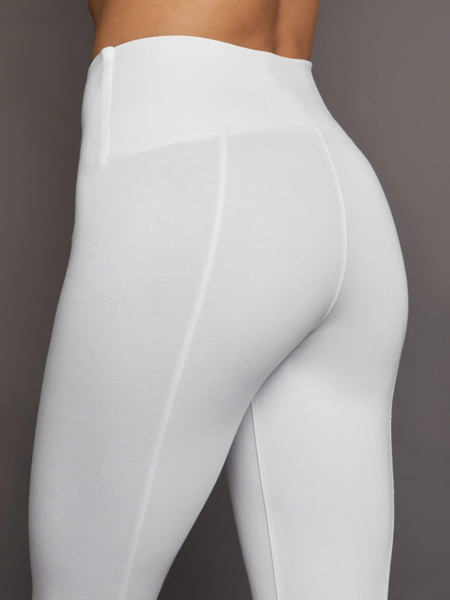 Stirrup Legging with Rhinestone Trim - White sold by Carbon38 product image thumbnail 5
