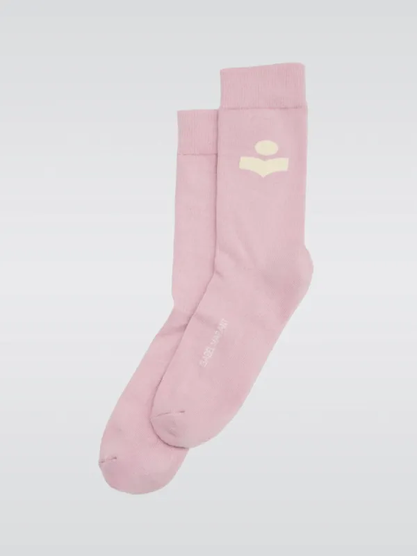 Siloki Logo Socks - Pink Rose sold by Carbon38