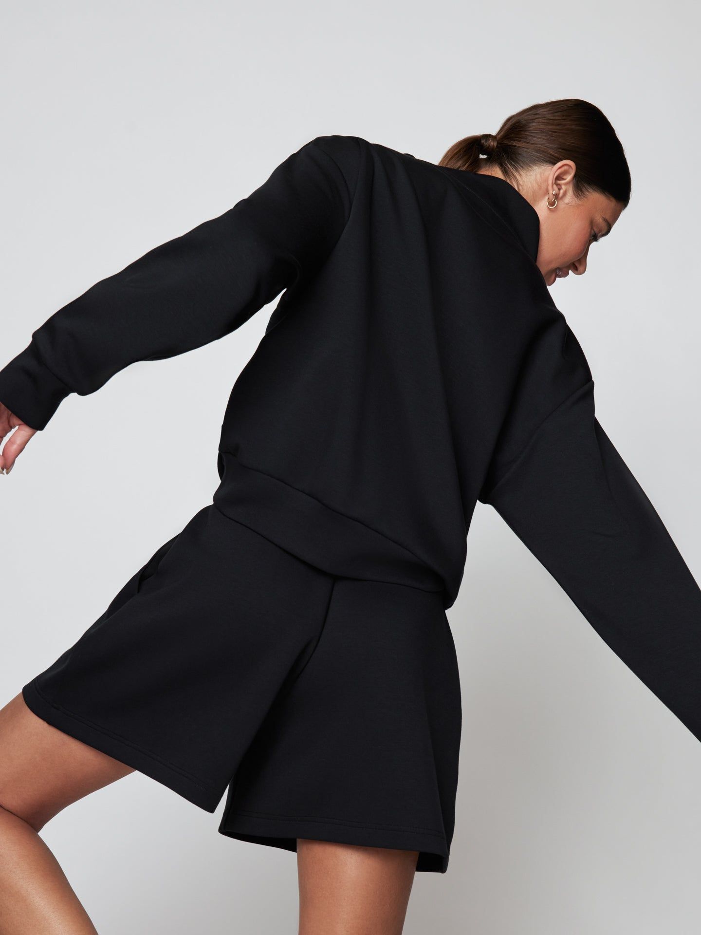 Black Knit Shorts Set sold by Carbon38 product image thumbnail 2