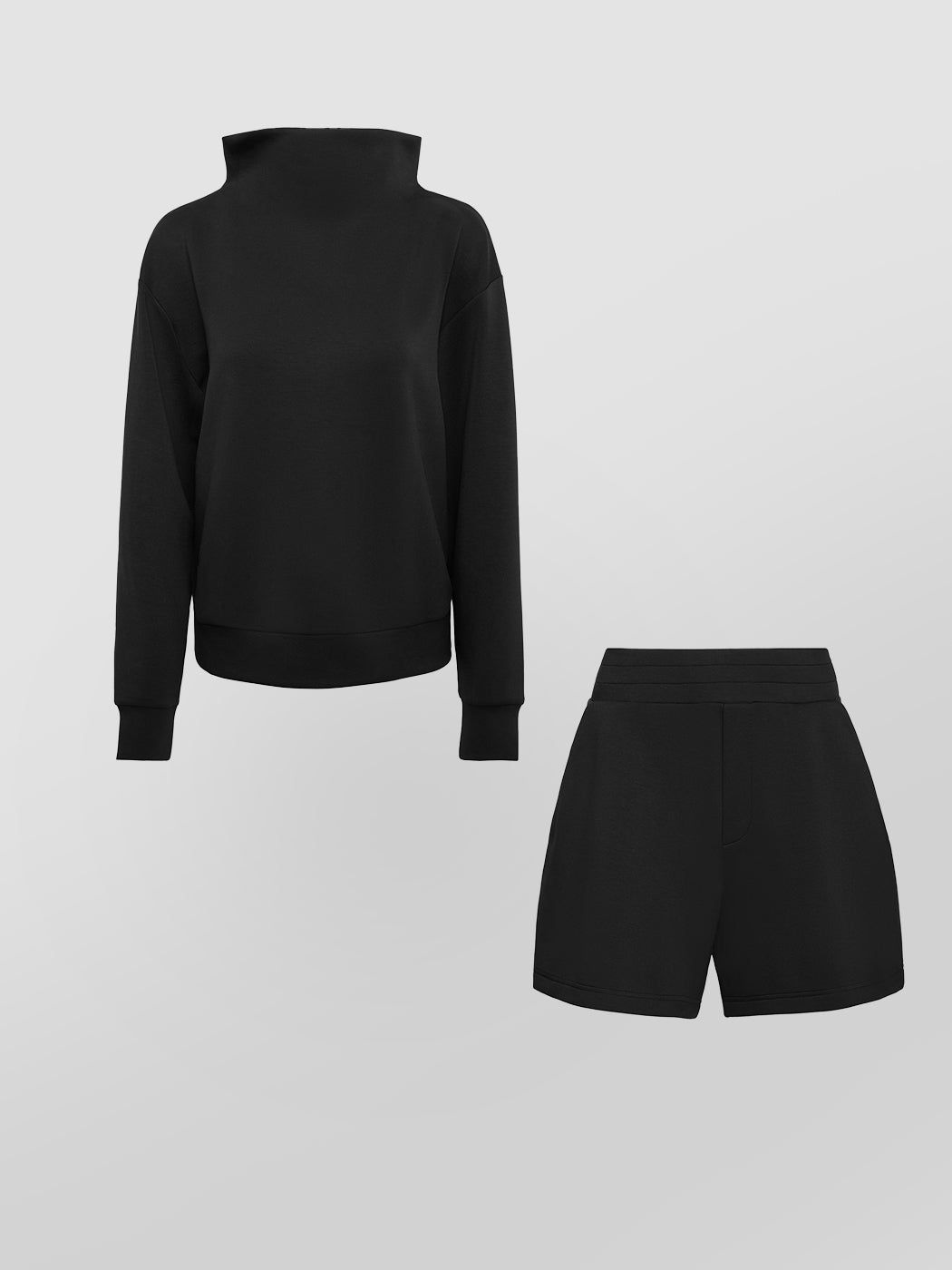 Black Knit Shorts Set sold by Carbon38 product image thumbnail 3
