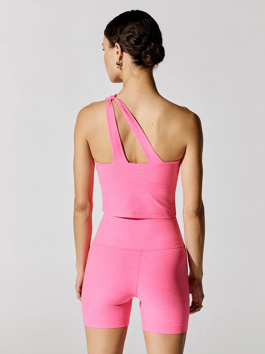 Spacedye Lost Your Mind Cropped Tank - Electric Pink Heather sold by Carbon38 product image thumbnail 2