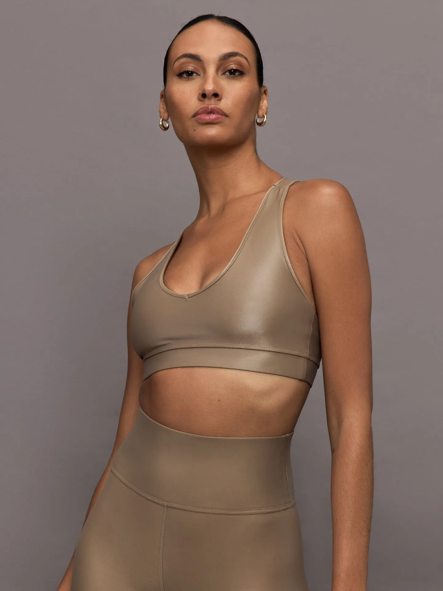 Action Bra 2.0 in Takara Shine - Caribou sold by Carbon38