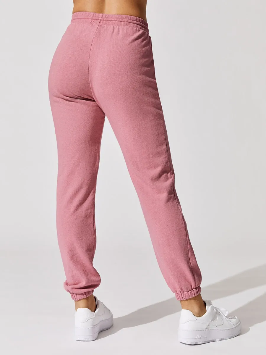 Summer Terry Sweatpant - Heather Pink sold by Carbon38 product image thumbnail 4