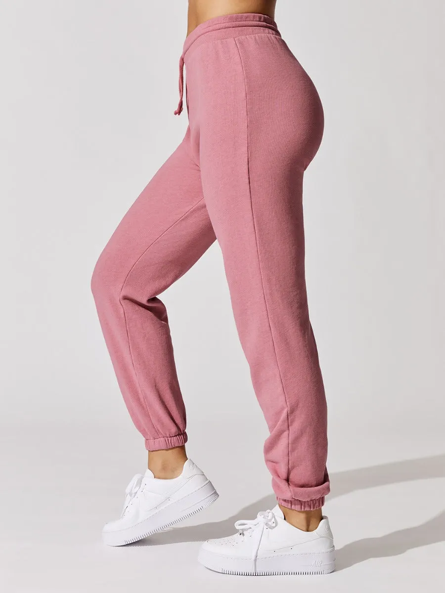 Summer Terry Sweatpant - Heather Pink sold by Carbon38 product image thumbnail 2