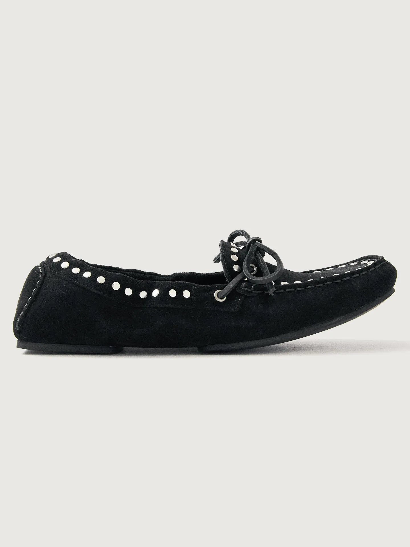 Calla Suede Studs - Black sold by Carbon38