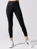High Rise 7/8 Legging In Diamond Compression - Black sold by Carbon38