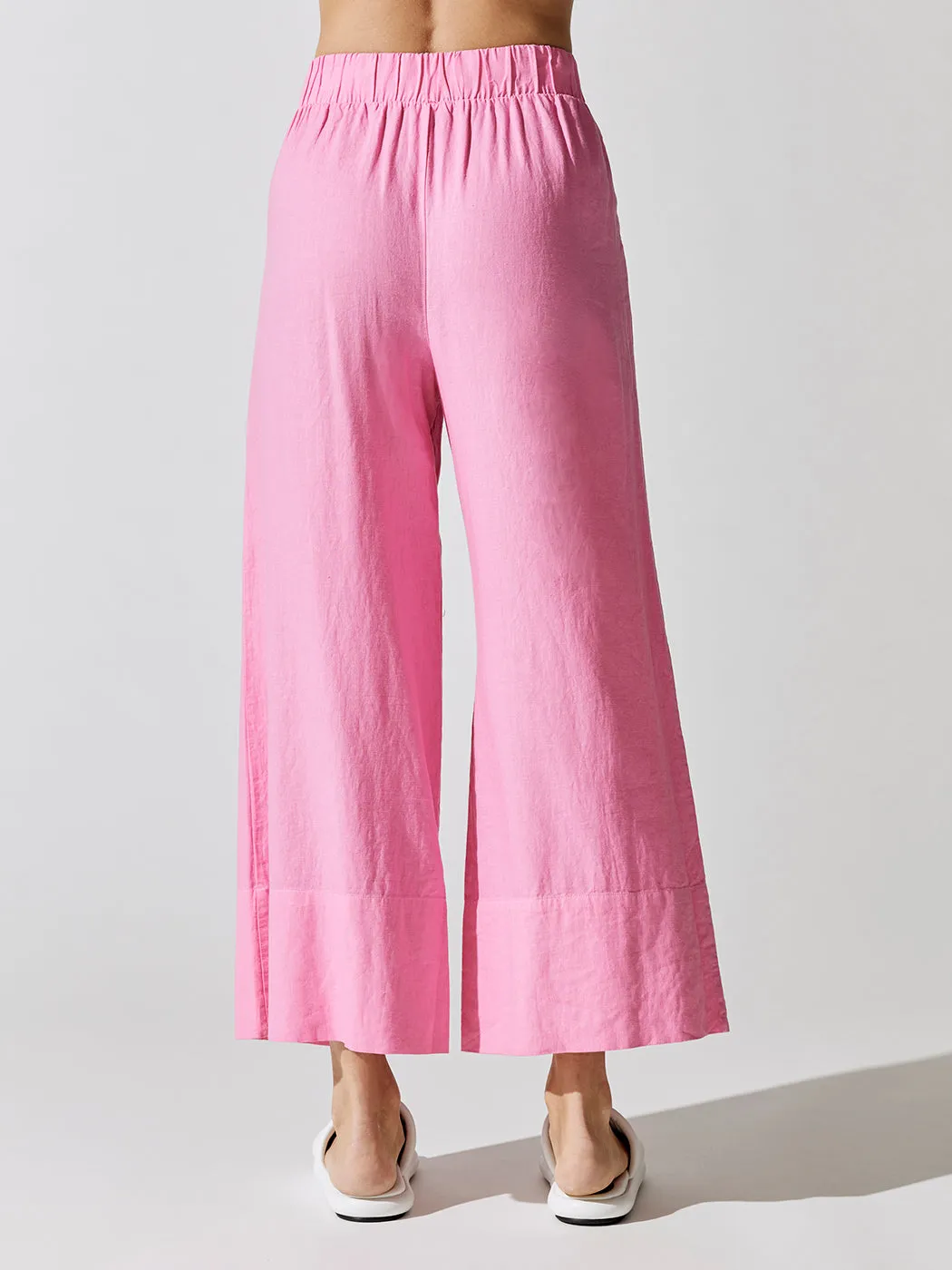 Wide Leg Pant in Linen - Cotton Candy sold by Carbon38 product image thumbnail 4