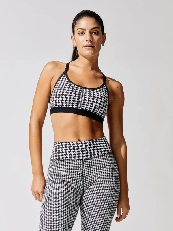 Dri-fit Indy Icon Clash T-back Sports Bra - Black-Black-Chile Red sold by Carbon38