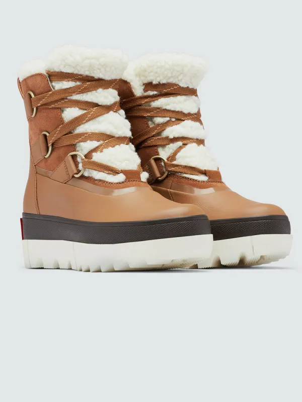 Joan Of Arctic Next Boot WP - Velvet Tan/Chalk sold by Carbon38