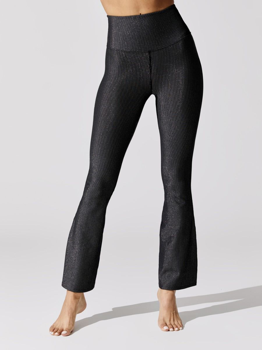 Flared Shimmer Pant - Black sold by Carbon38