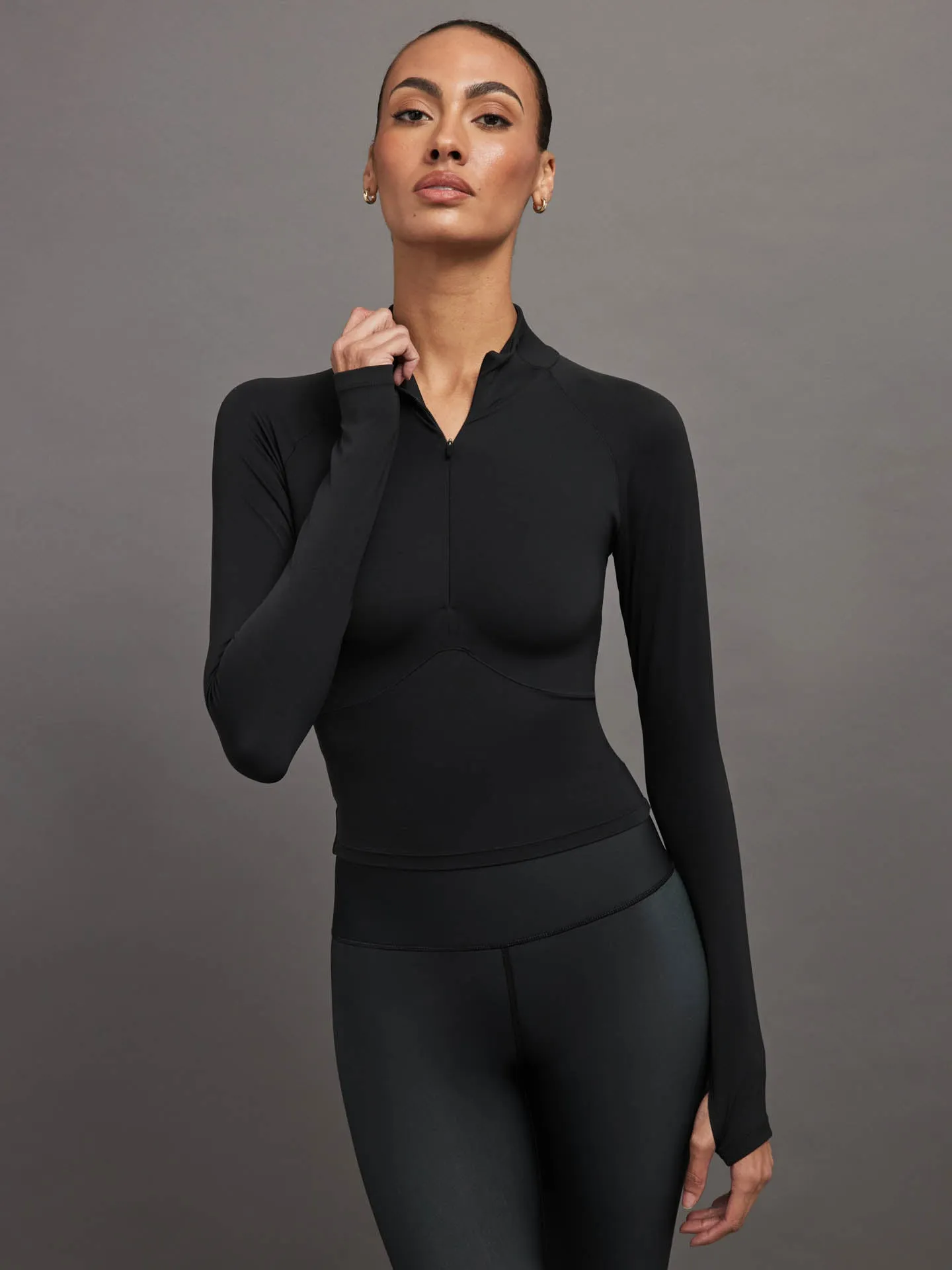 HELENA MID LAYER - BLACK sold by Carbon38