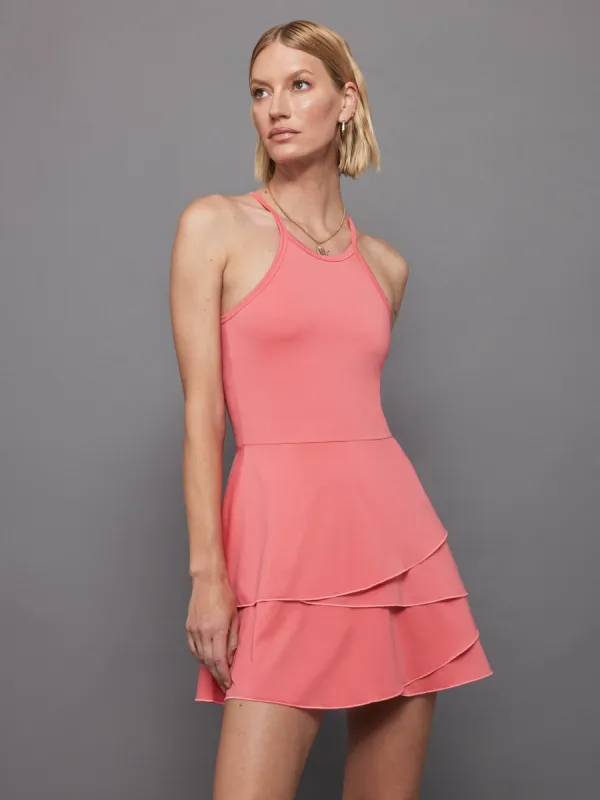 Cosmos Dress - Sun Kissed Coral sold by Carbon38