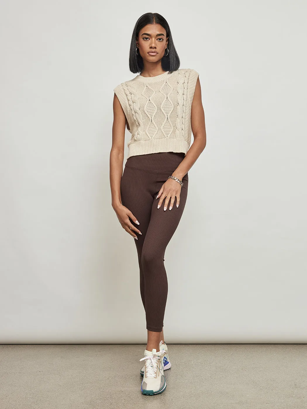 Cable Vest - Cream sold by Carbon38 product image thumbnail 3