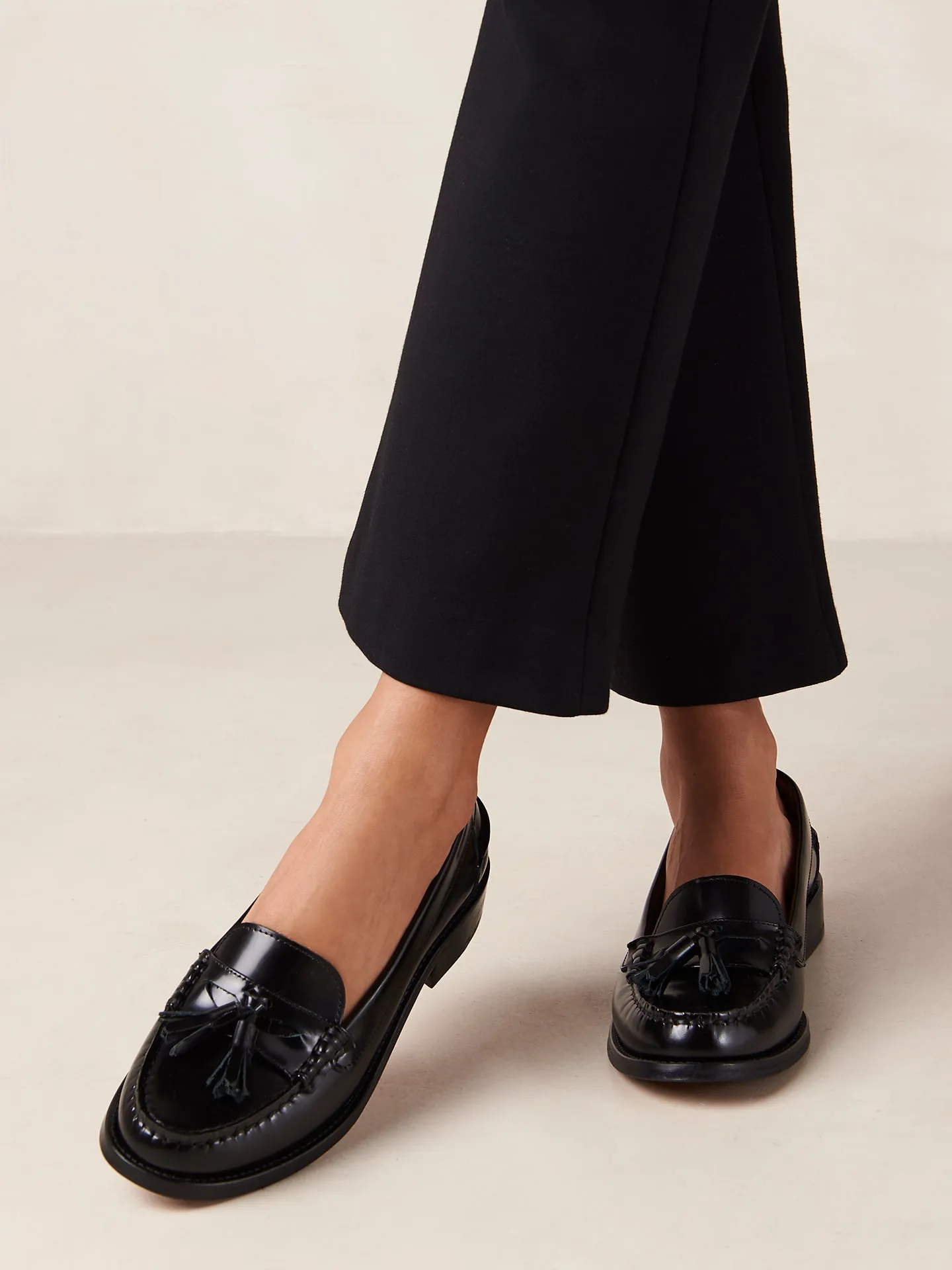 Terrane Black Leather Loafers - Black sold by Carbon38 product image thumbnail 4
