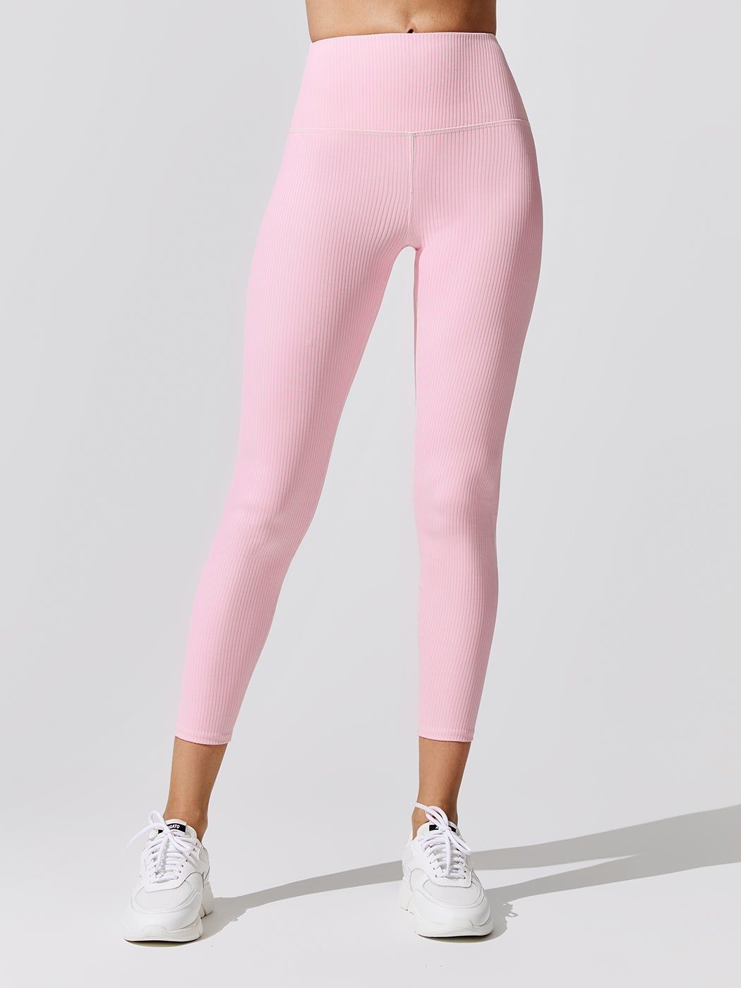 Ribbed Regular Rise 7/8 Legging - Rose sold by Carbon38