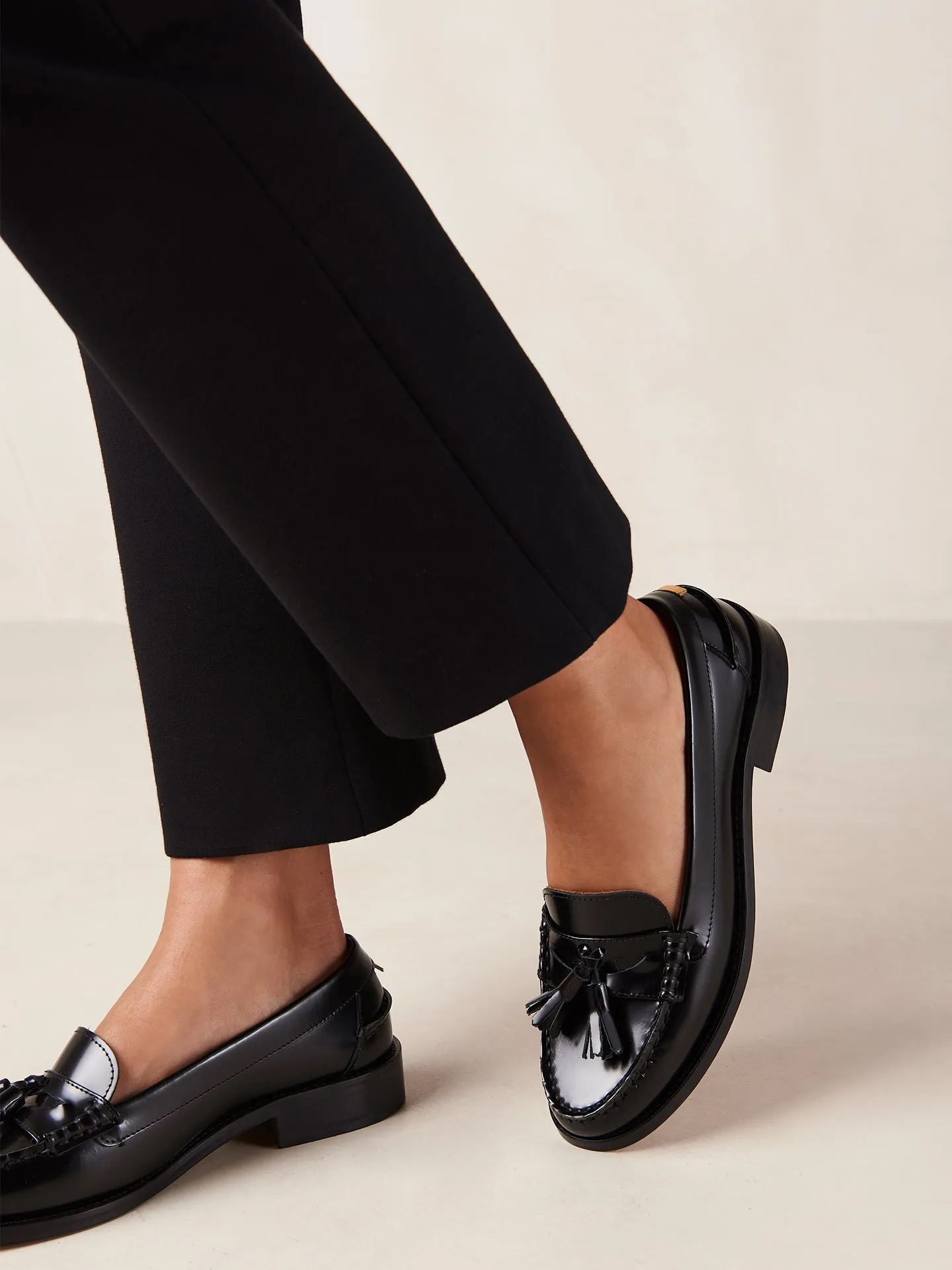 Terrane Black Leather Loafers - Black sold by Carbon38 product image thumbnail 2