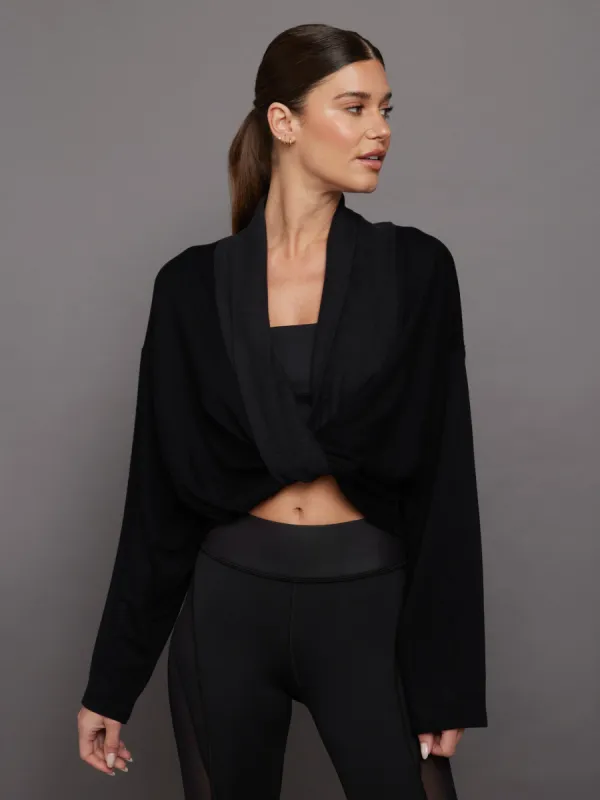 Cascata Sweatshirt - Black made by MICHI