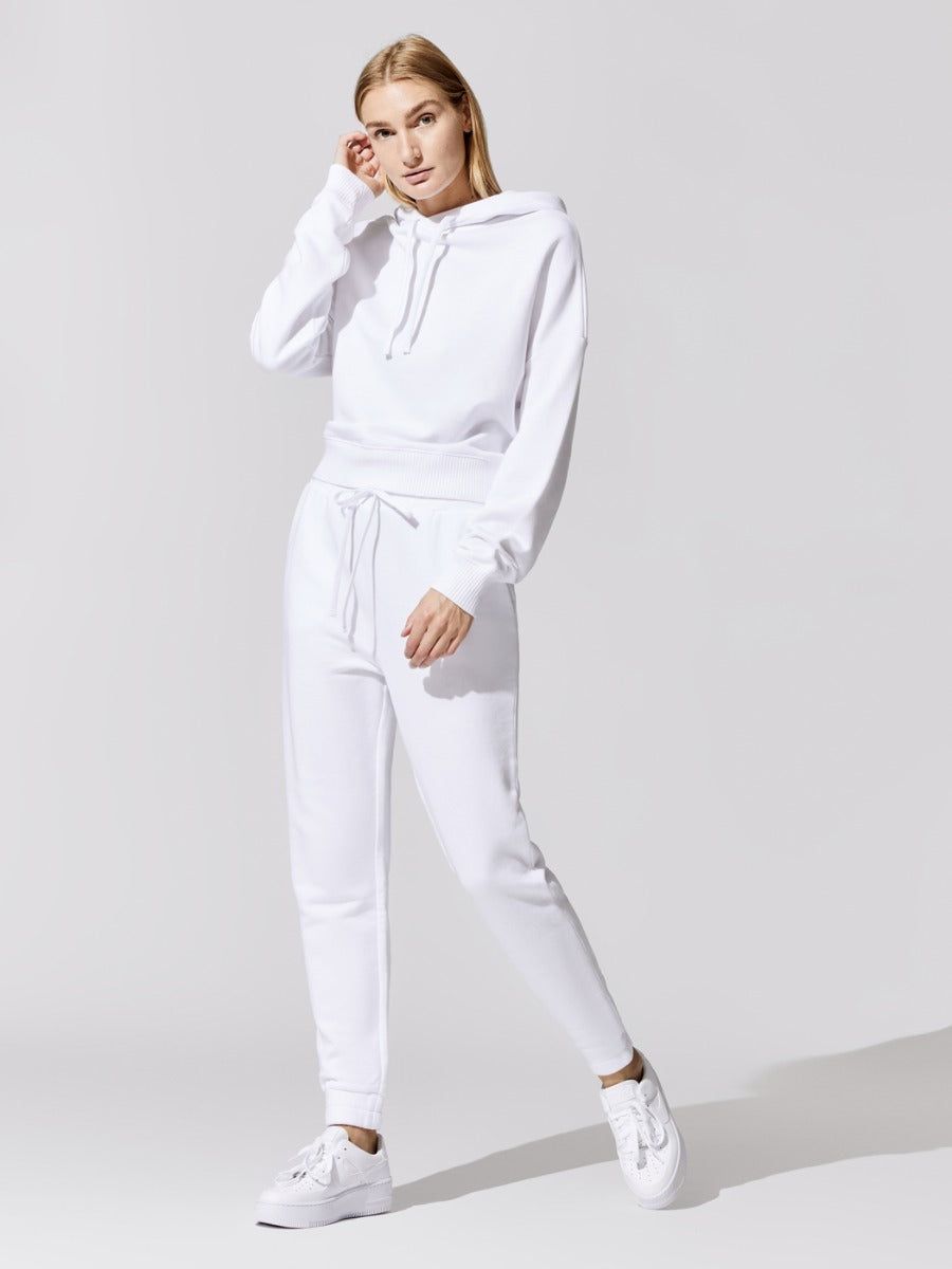 French Terry Hooded Sweatshirt - White sold by Carbon38 product image thumbnail 2
