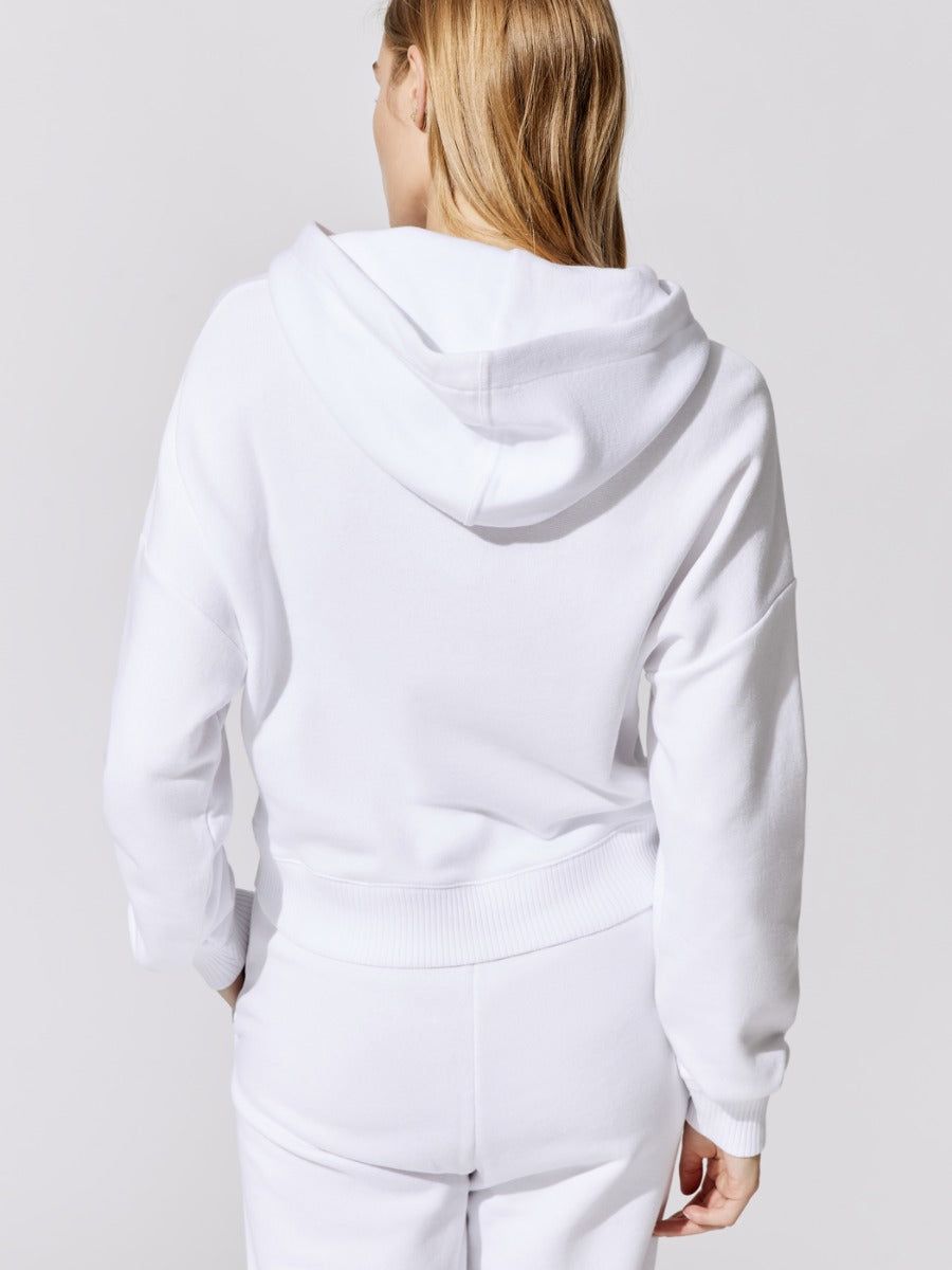 French Terry Hooded Sweatshirt - White sold by Carbon38 product image thumbnail 4