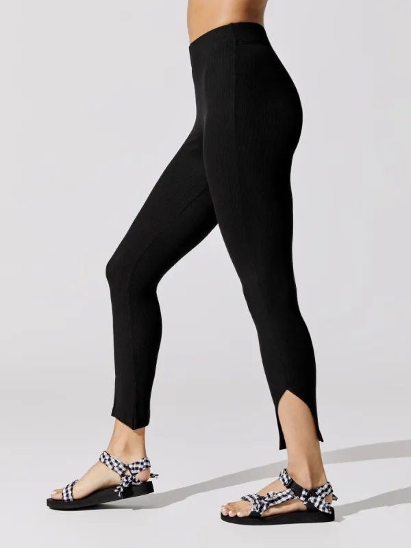 Slit Legging - Black sold by Carbon38