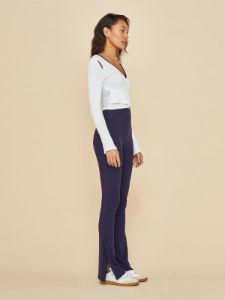 Long Sleeve Cut Out Wrap Top - White sold by Carbon38