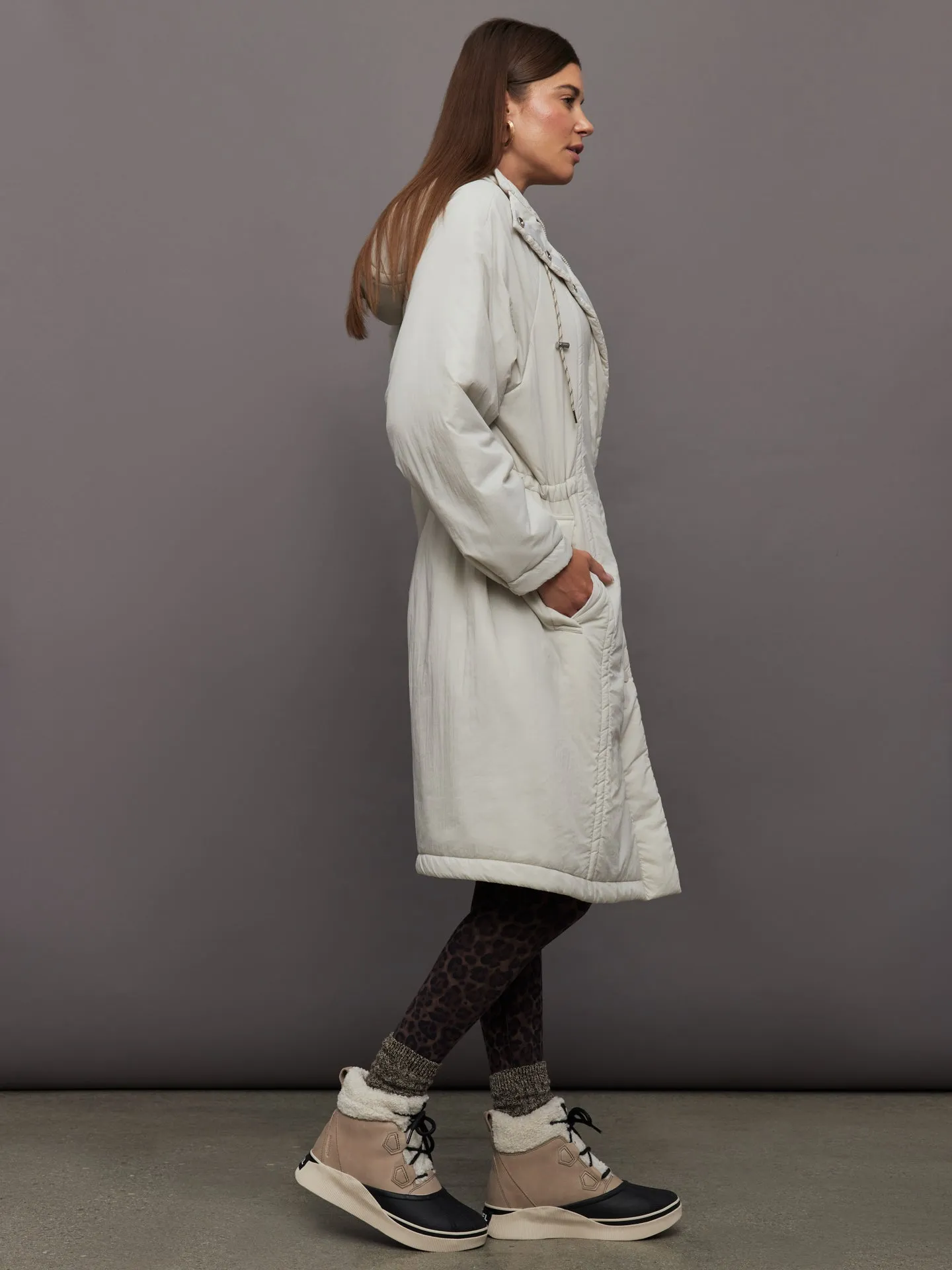 Elle Light Padded Parka - Rainy Day sold by Carbon38 product image thumbnail 3