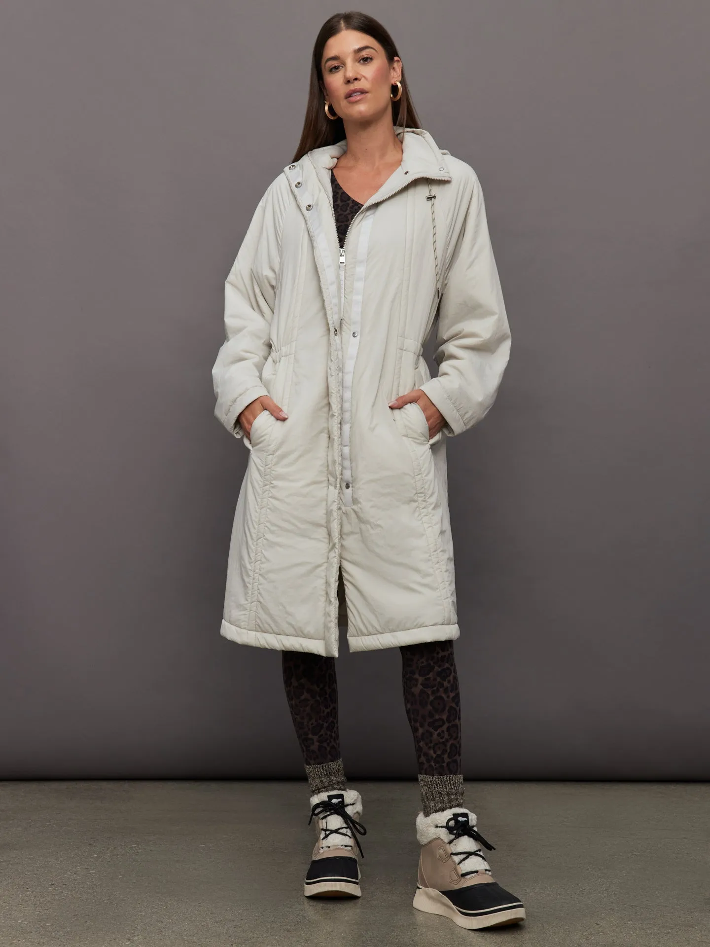 Elle Light Padded Parka - Rainy Day sold by Carbon38