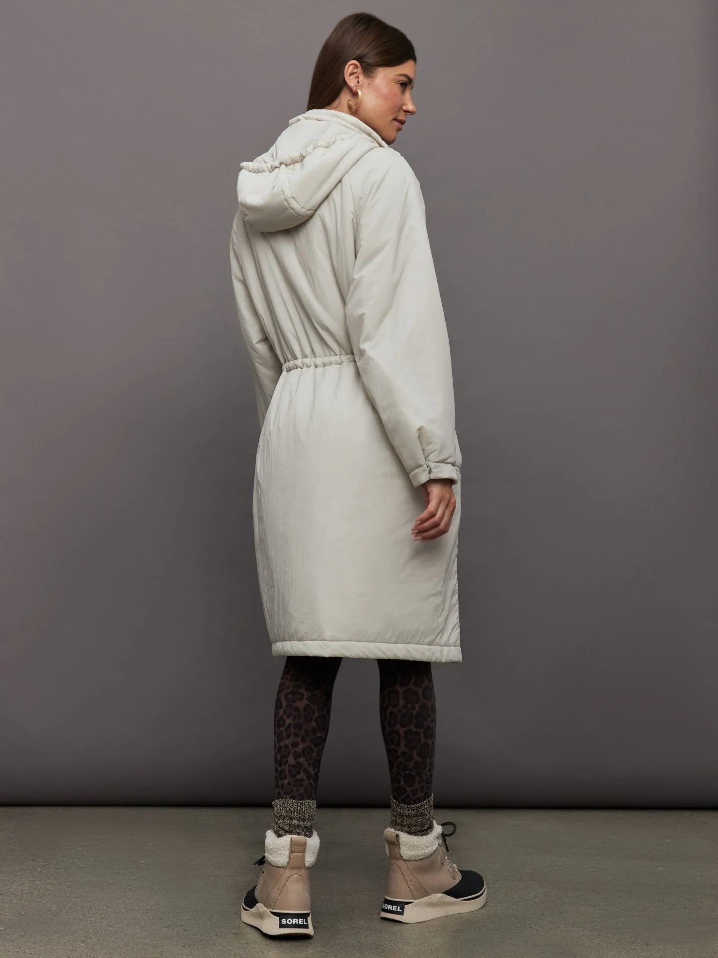 Elle Light Padded Parka - Rainy Day sold by Carbon38 product image thumbnail 4