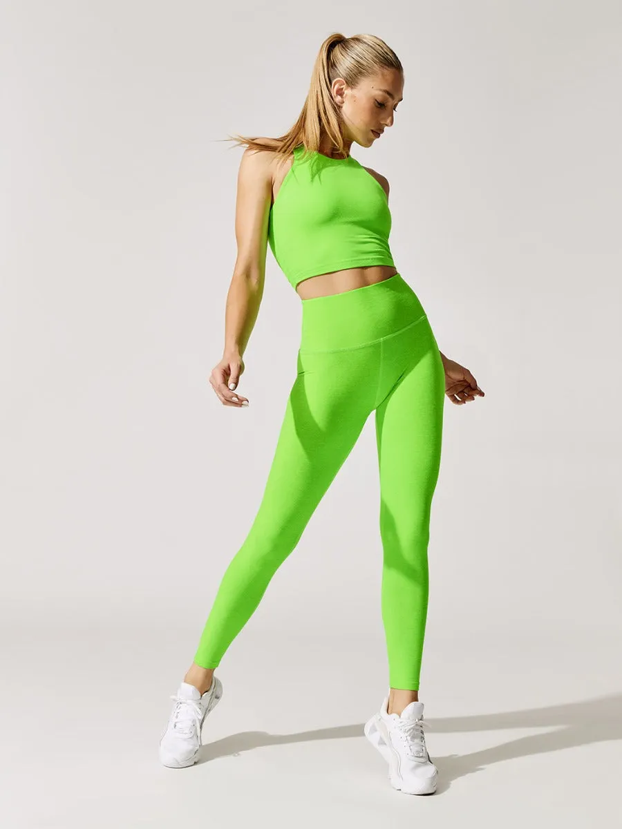 Spacedye Caught in the Midi High Waisted Legging - Limeade Heather sold by Carbon38 product image thumbnail 2