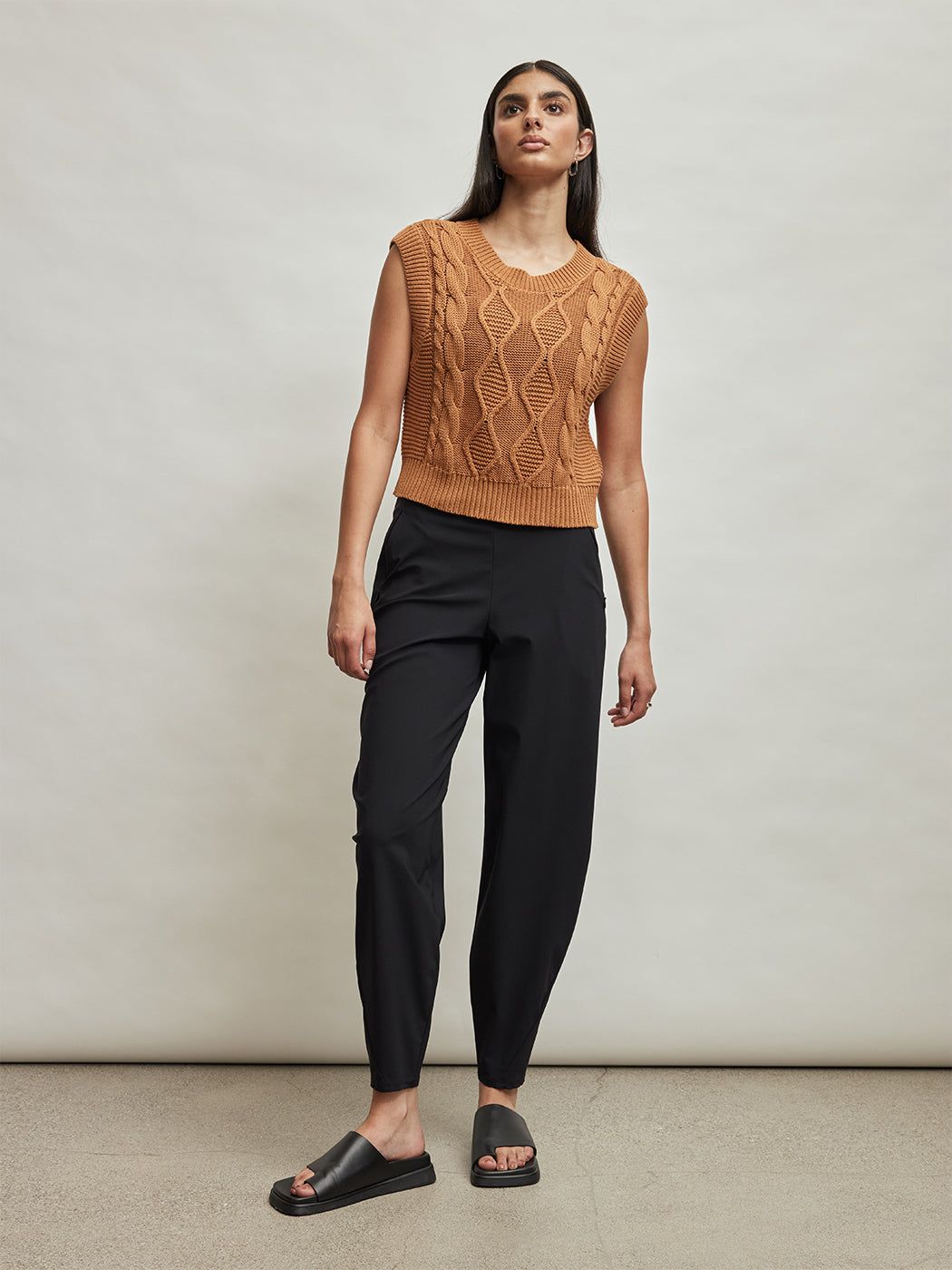 Cable Vest - Caramel sold by Carbon38 product image thumbnail 4