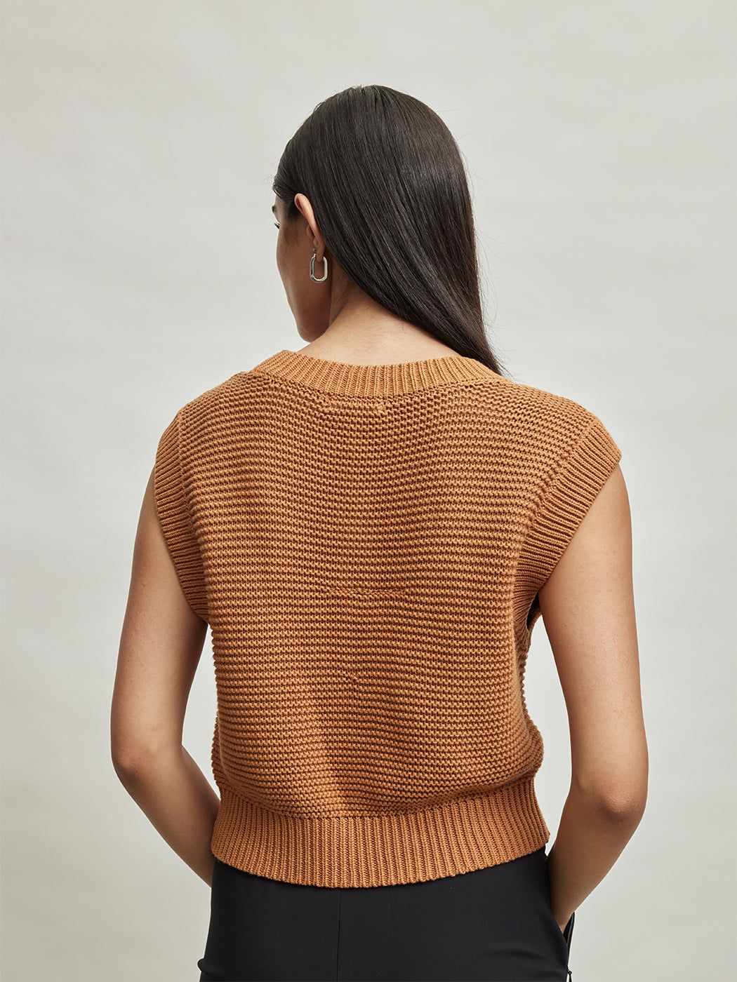 Cable Vest - Caramel sold by Carbon38 product image thumbnail 2