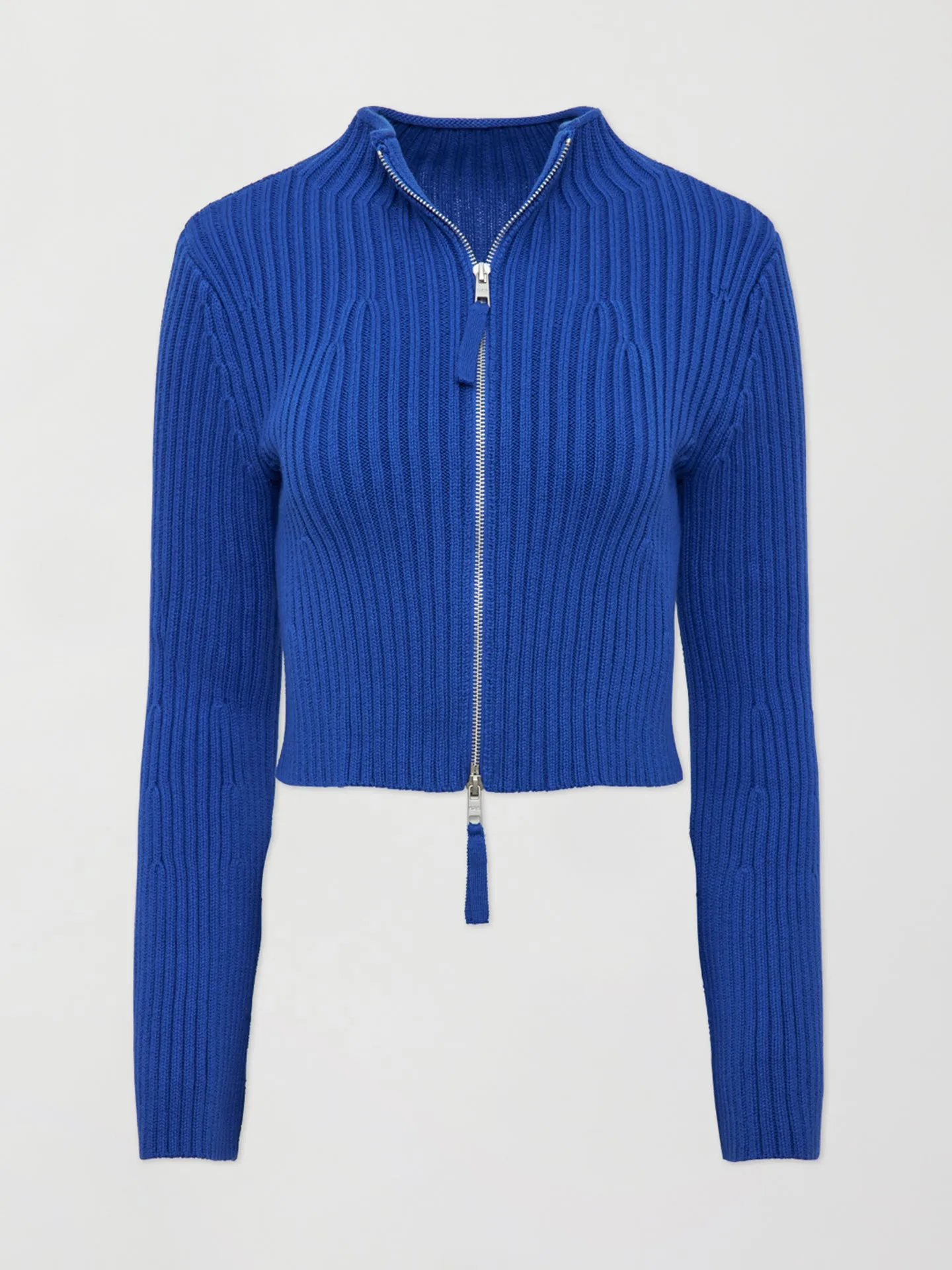 Fashion Rib Zip Cardi - BLUE JEANS sold by Carbon38 product image thumbnail 5