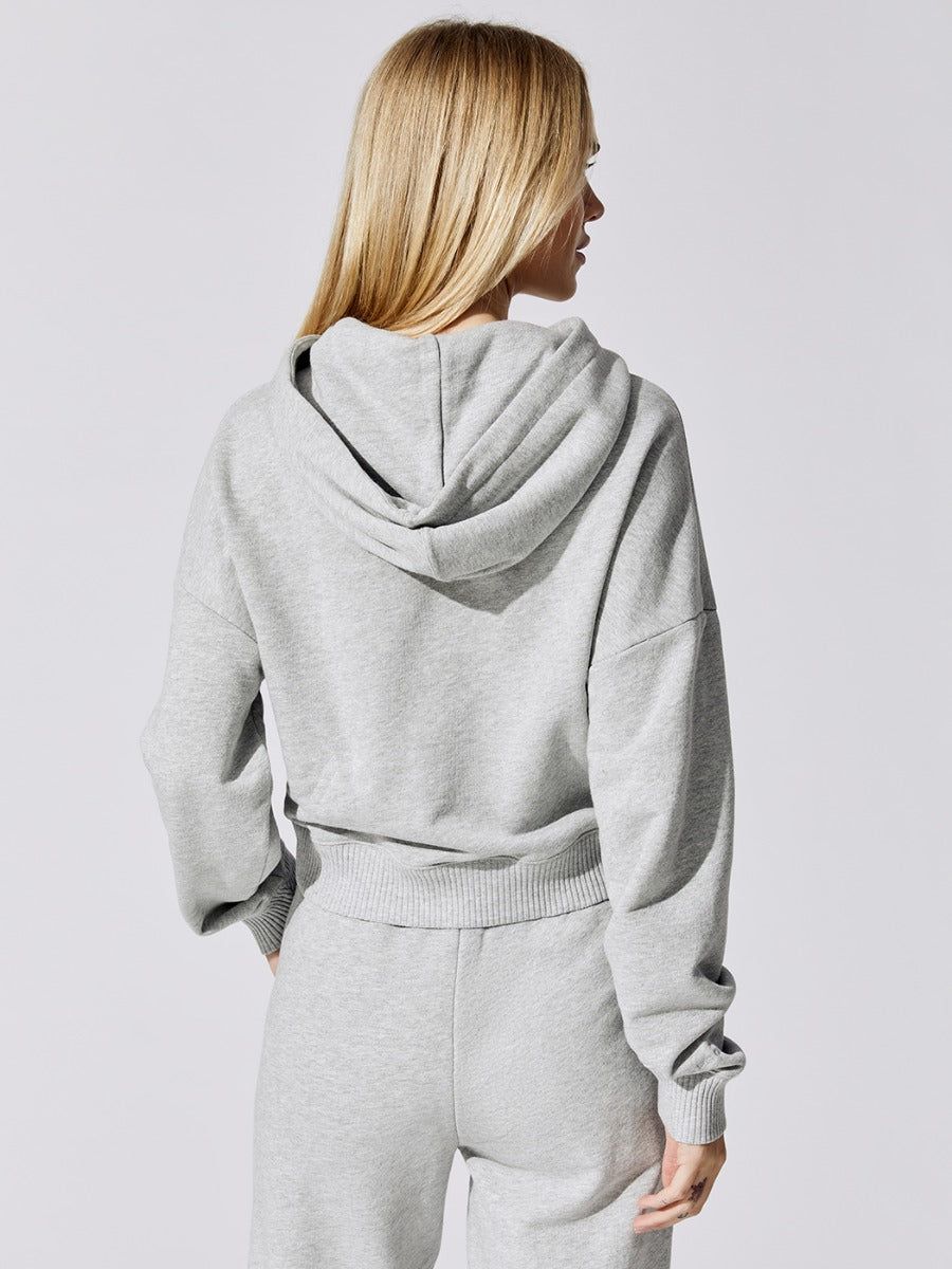 French Terry Hooded Sweatshirt - Heather Grey sold by Carbon38 product image thumbnail 2