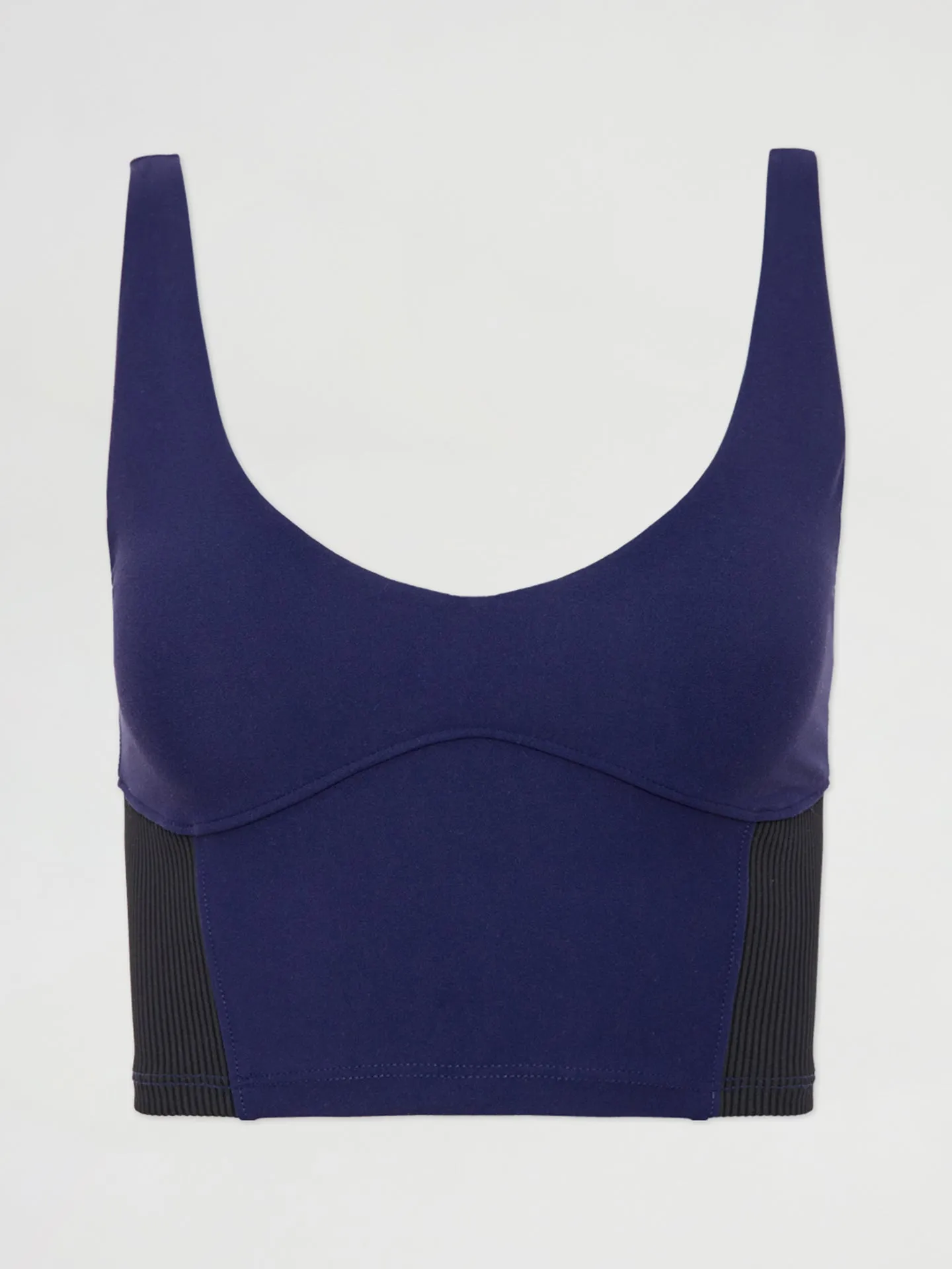 SEAMED BRA - NAVY MELT/BLACK RIB sold by Carbon38 product image thumbnail 4