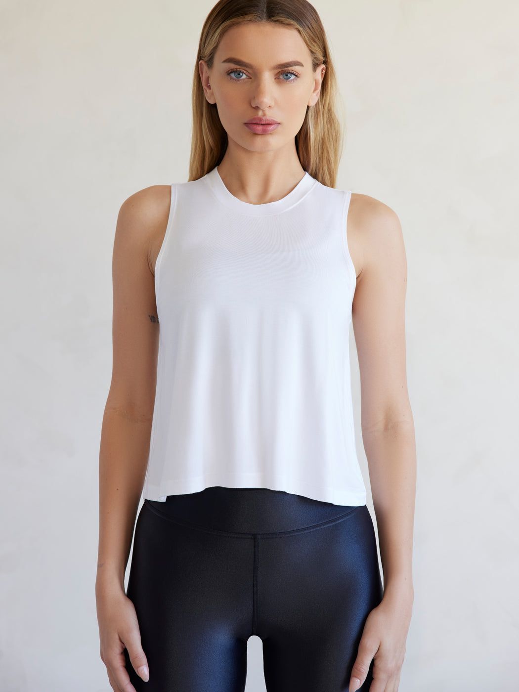 Crop Tank 2.0 - White sold by Carbon38