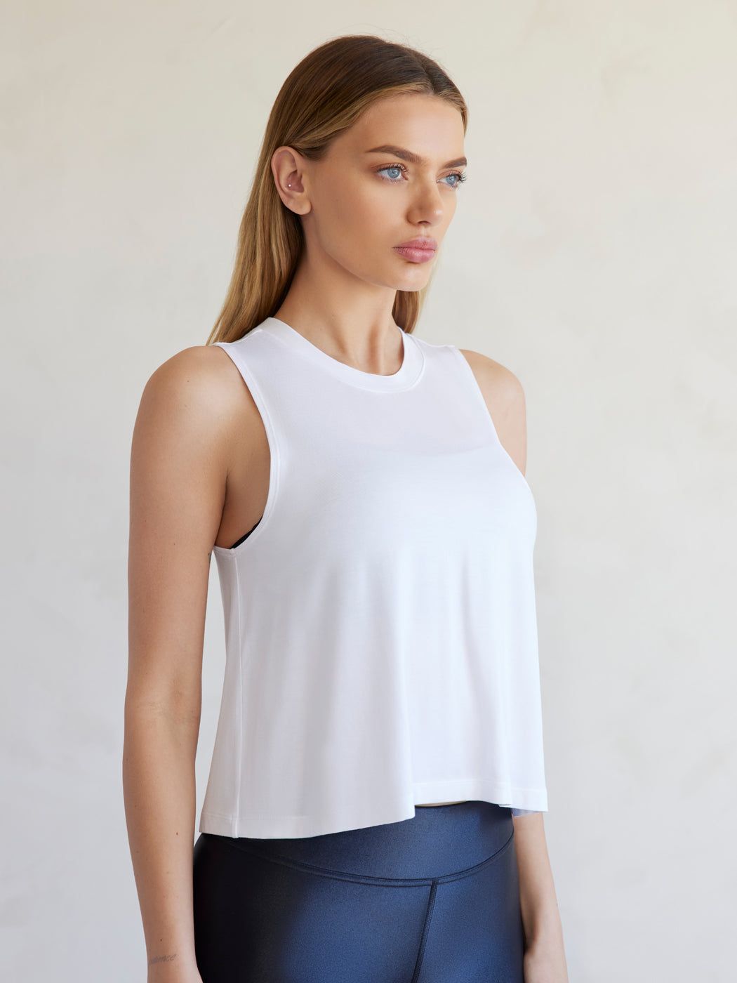 Crop Tank 2.0 - White sold by Carbon38 product image thumbnail 4