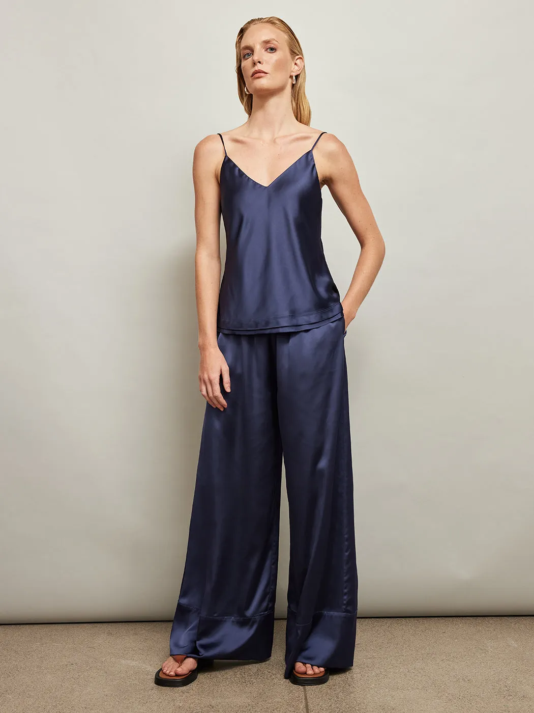 Satin Cami - Evening Blue sold by Carbon38