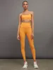 Spacedye Caught in the Midi High Waisted Legging - MANGO POP HEATHER sold by Carbon38