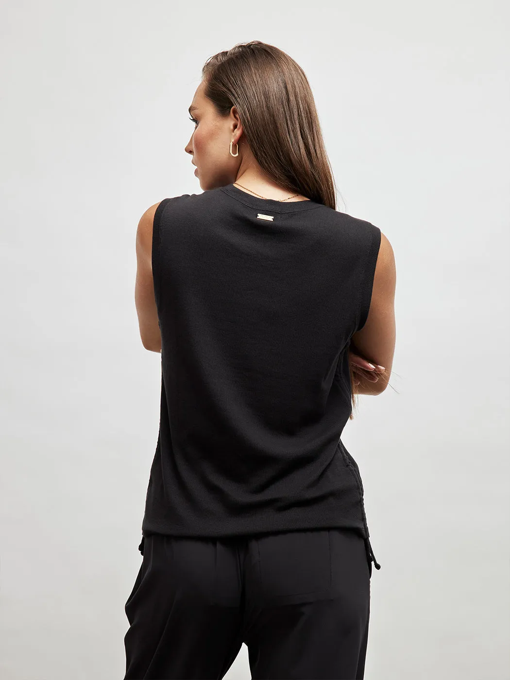 Indio Muscle Tank - Black sold by Carbon38 product image thumbnail 4