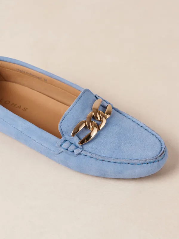 Mike - Suede Blue Leather sold by Carbon38