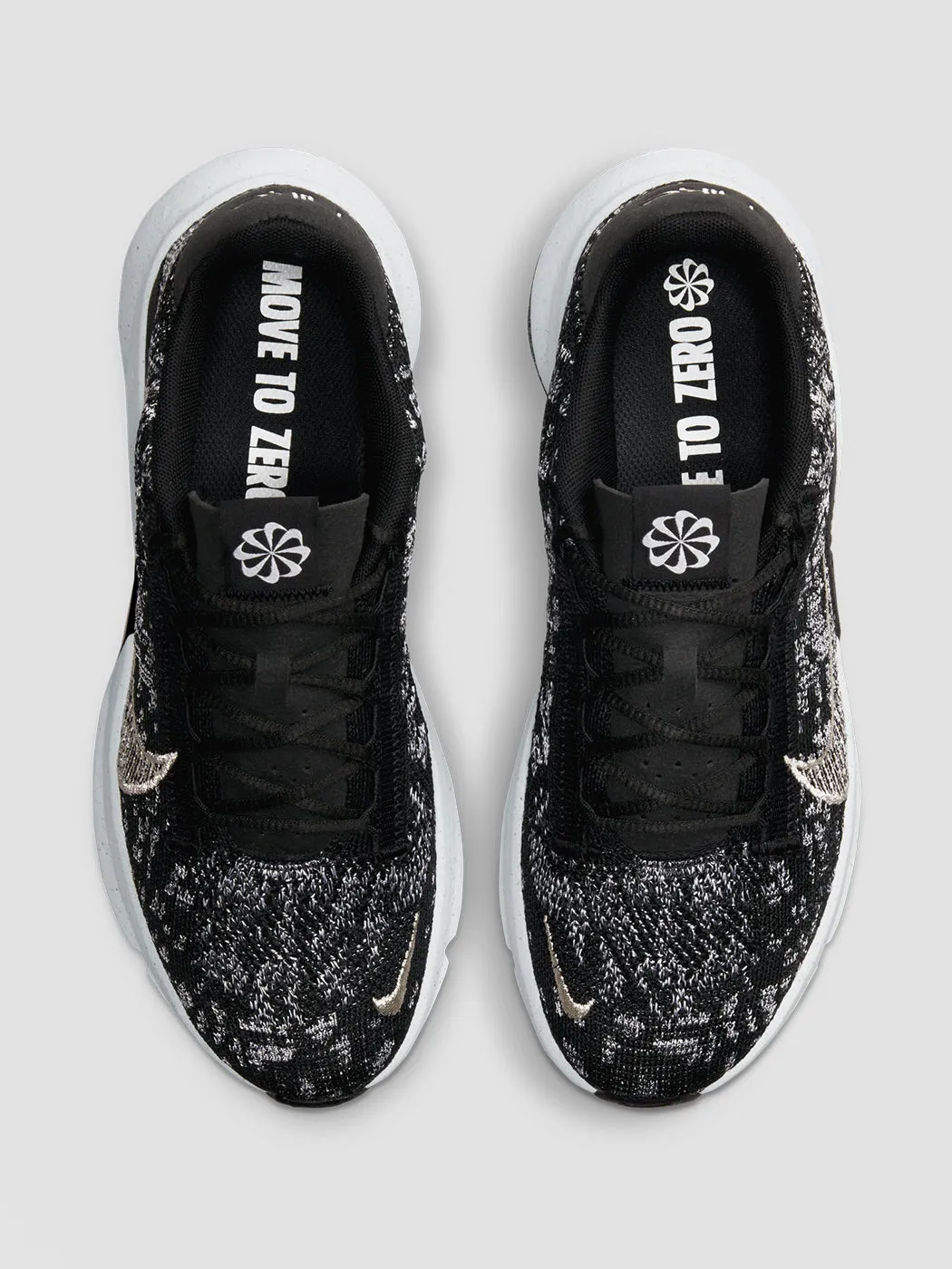 Nike SuperRep Go 3 Flyknit "Next Nature" - Black/Metallic Silver-White sold by Carbon38 product image thumbnail 3