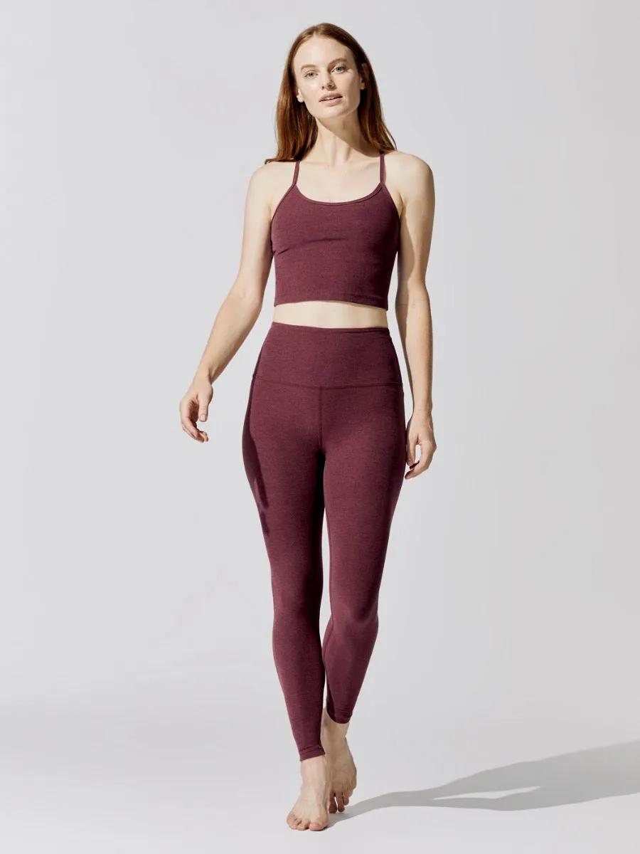 Spacedye Caught in the Midi High Waisted Legging - Deep Merlot sold by Carbon38 product image thumbnail 2