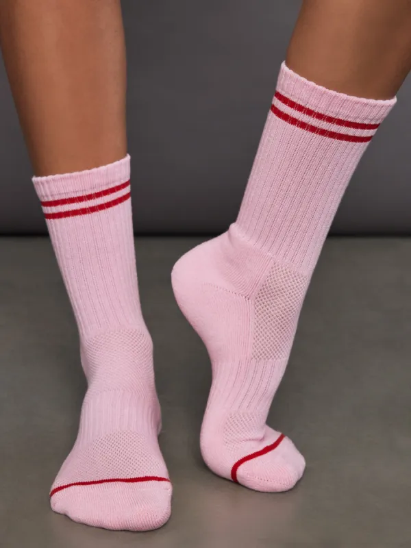 Boyfriend Socks - Amour Pink sold by Carbon38