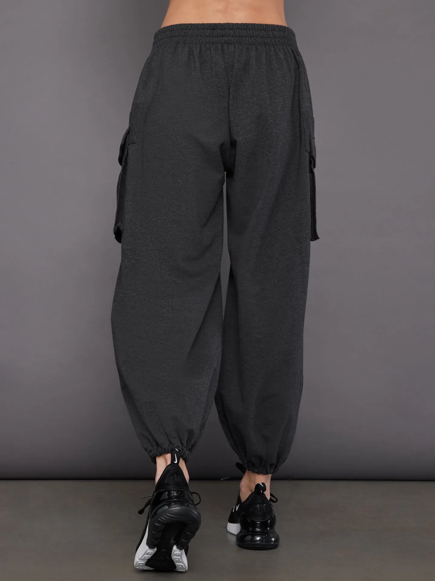 Oversized Boyfriend Cargo Sweatpant - Dark Heather Grey sold by Carbon38 product image thumbnail 4