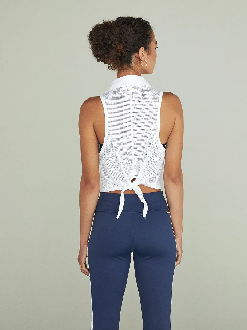 Tie Back Polo - White sold by Carbon38 product image thumbnail 4