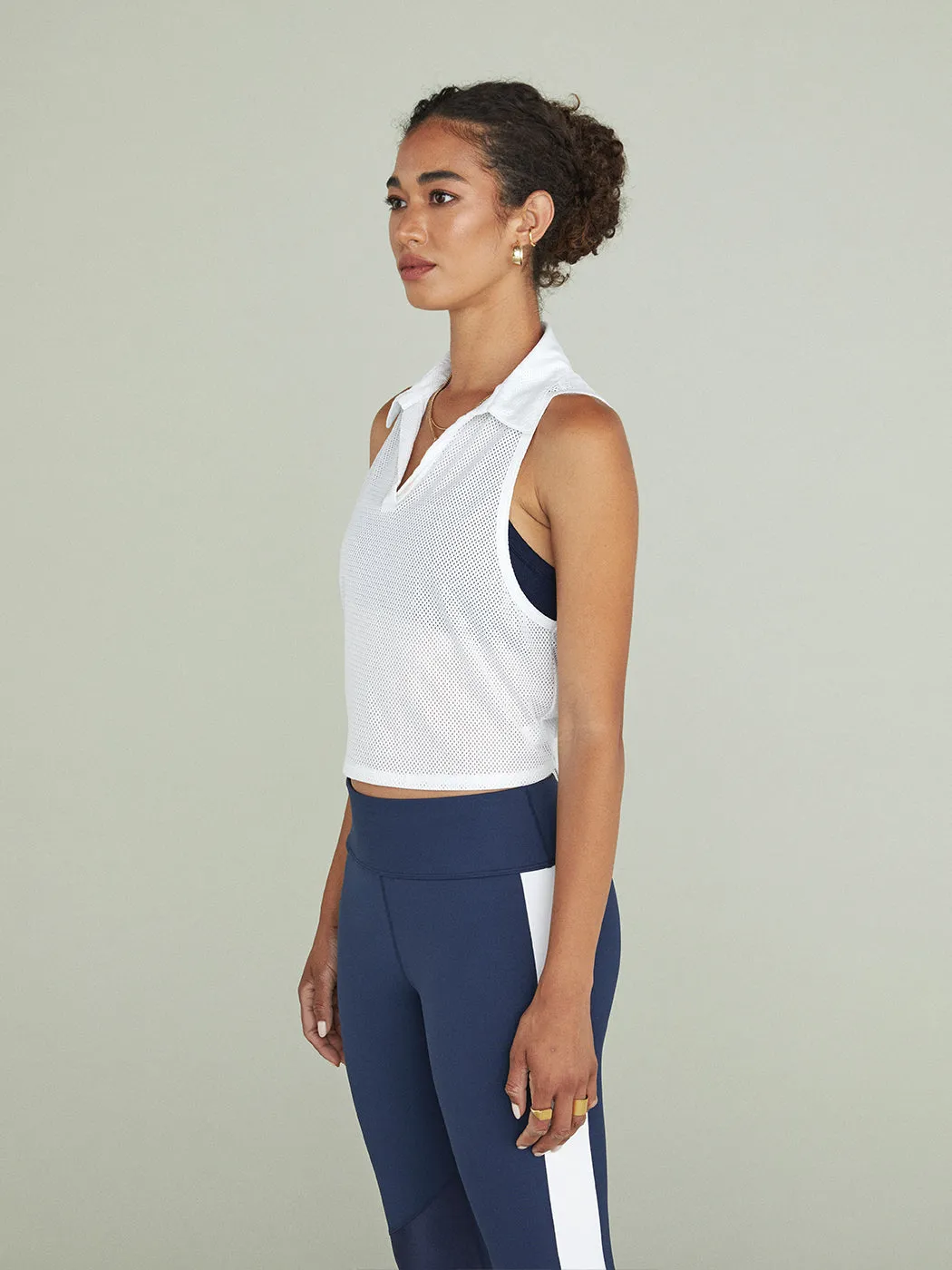 Tie Back Polo - White sold by Carbon38 product image thumbnail 3