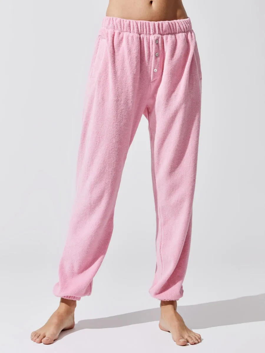Terry Henley Sweatpant - Flamingo sold by Carbon38