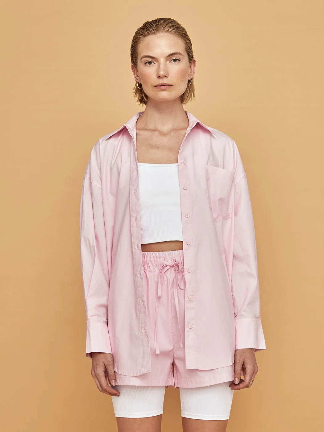 Boyfriend Button Up - Pink sold by Carbon38 product image thumbnail 4