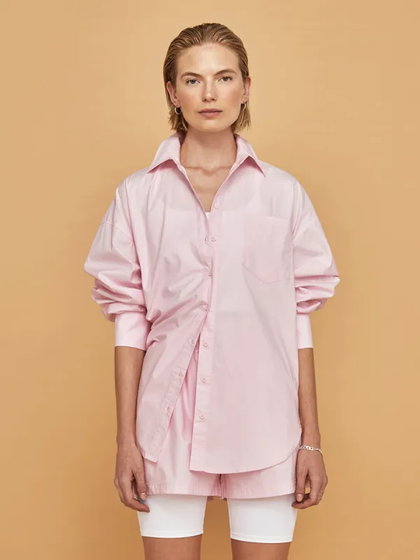 Boyfriend Button Up - Pink sold by Carbon38